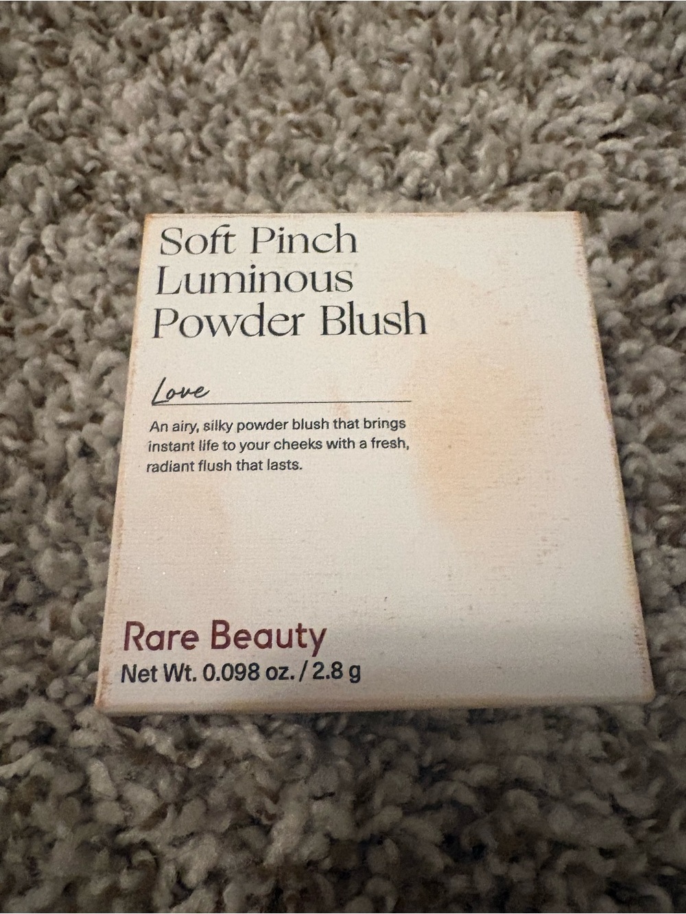 Rare Beauty Soft Pinch Luminous Powder Blush - Love (Peachy Pink)